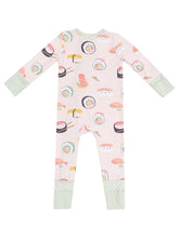 Load image into Gallery viewer, Sushi Pink 2 Way Zipper Romper
