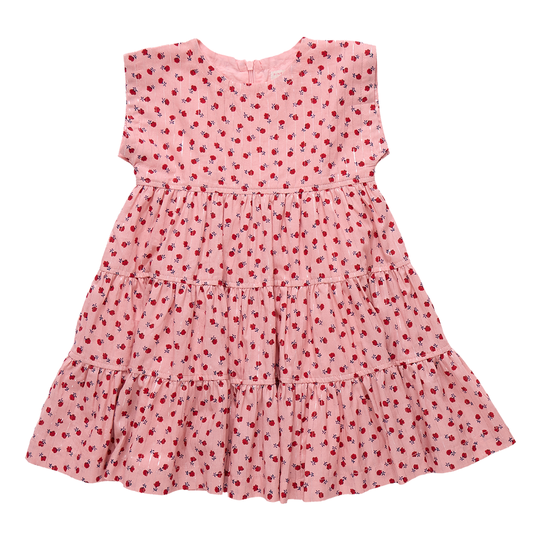 Pink Tiny Roses Peachy Dress
