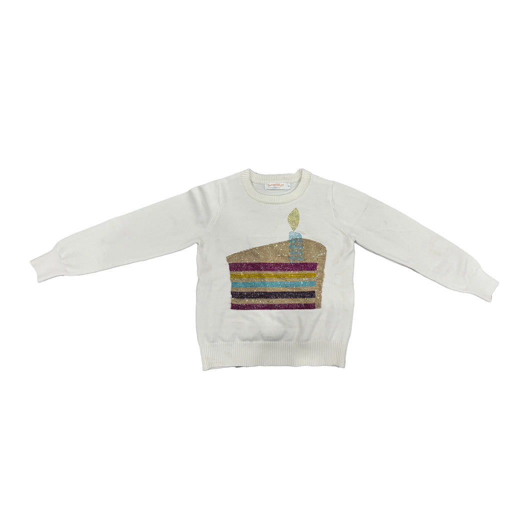 Birthday Cake Stones on Crew Neck Sweatshirt