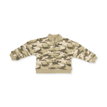Load image into Gallery viewer, Camo French Terry Half Zip Sweatshirt
