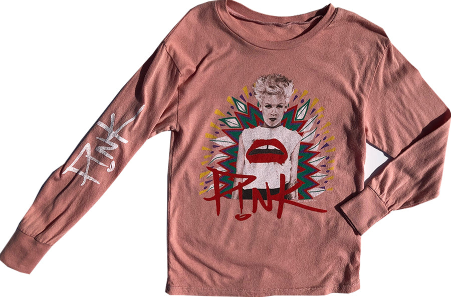 Rowdy Sprout Pink LS Tee
