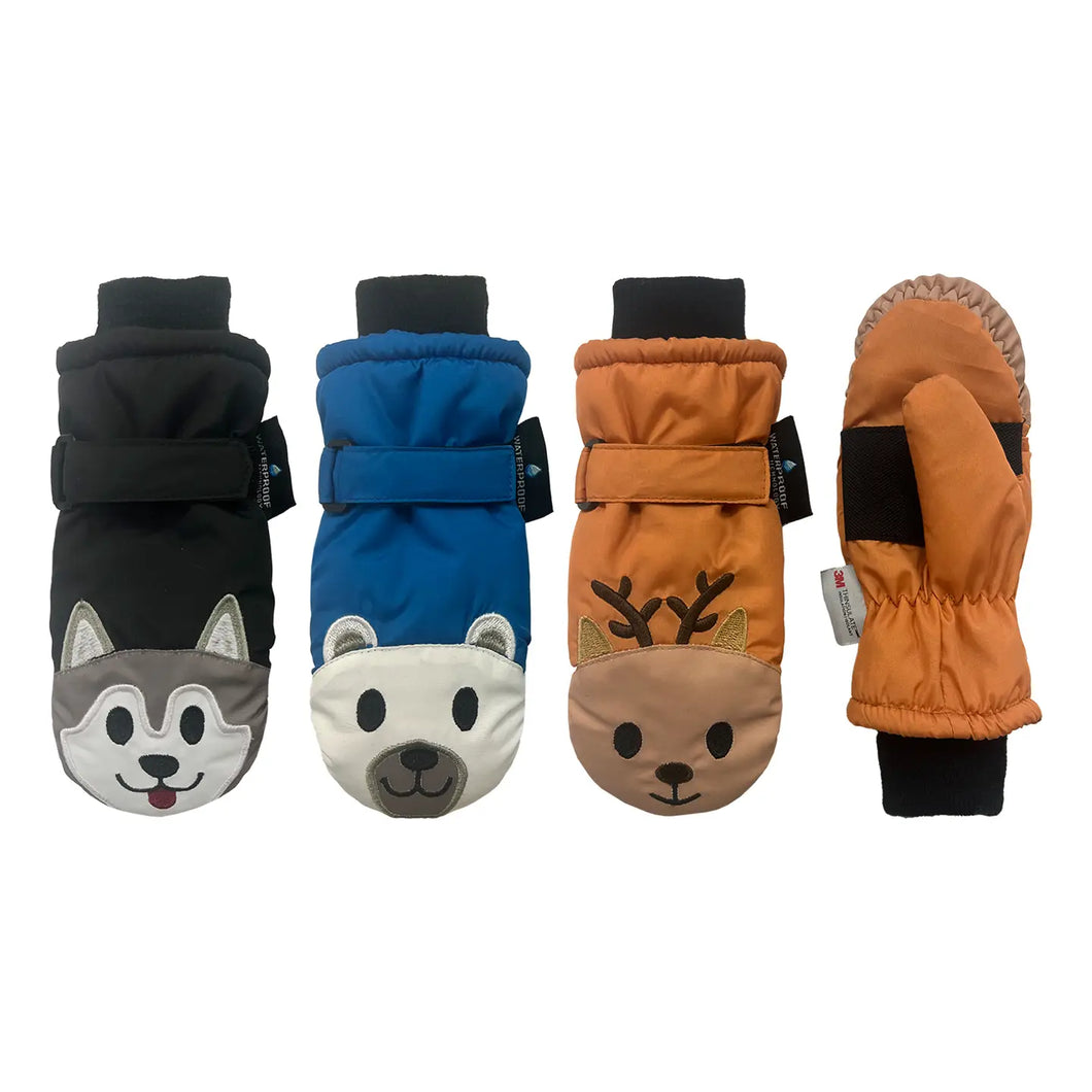 Thinsulate Animal Ski Mittens