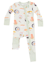 Load image into Gallery viewer, Sushi Green 2 Way Zipper Romper
