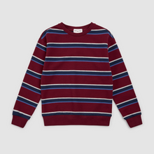 Load image into Gallery viewer, Red Burgundy L/S Crew Neck Sweatshirt
