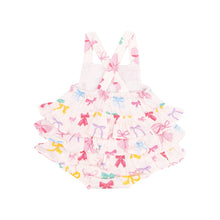 Load image into Gallery viewer, Colorful Bows Ruffle Sunsuit
