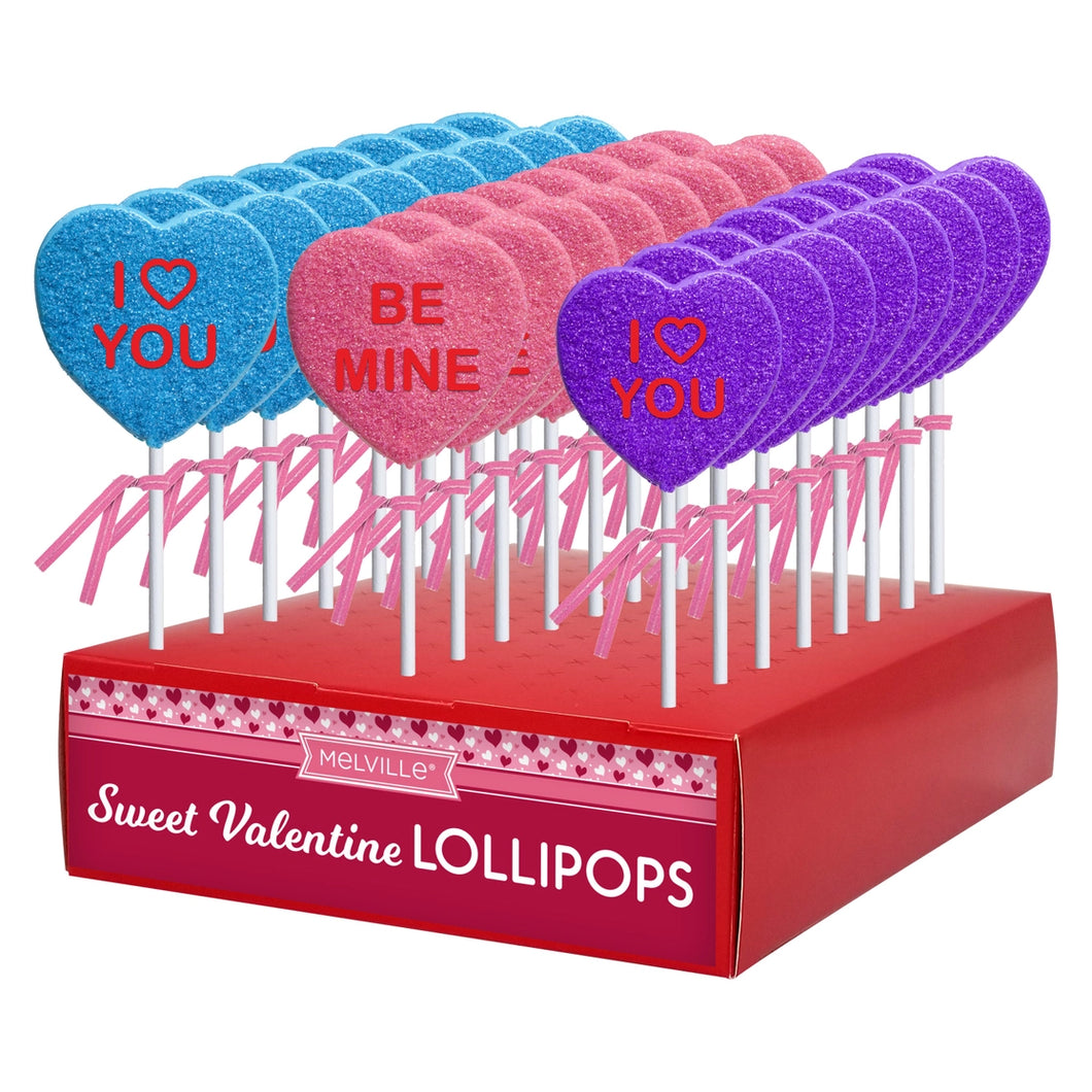 Conversation Heart Lollipop