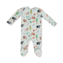 Load image into Gallery viewer, American Woodland Animals 2 Way Zipper Footie

