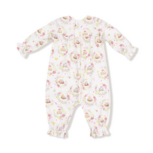 Load image into Gallery viewer, Floral Owl Families Smocked Romper
