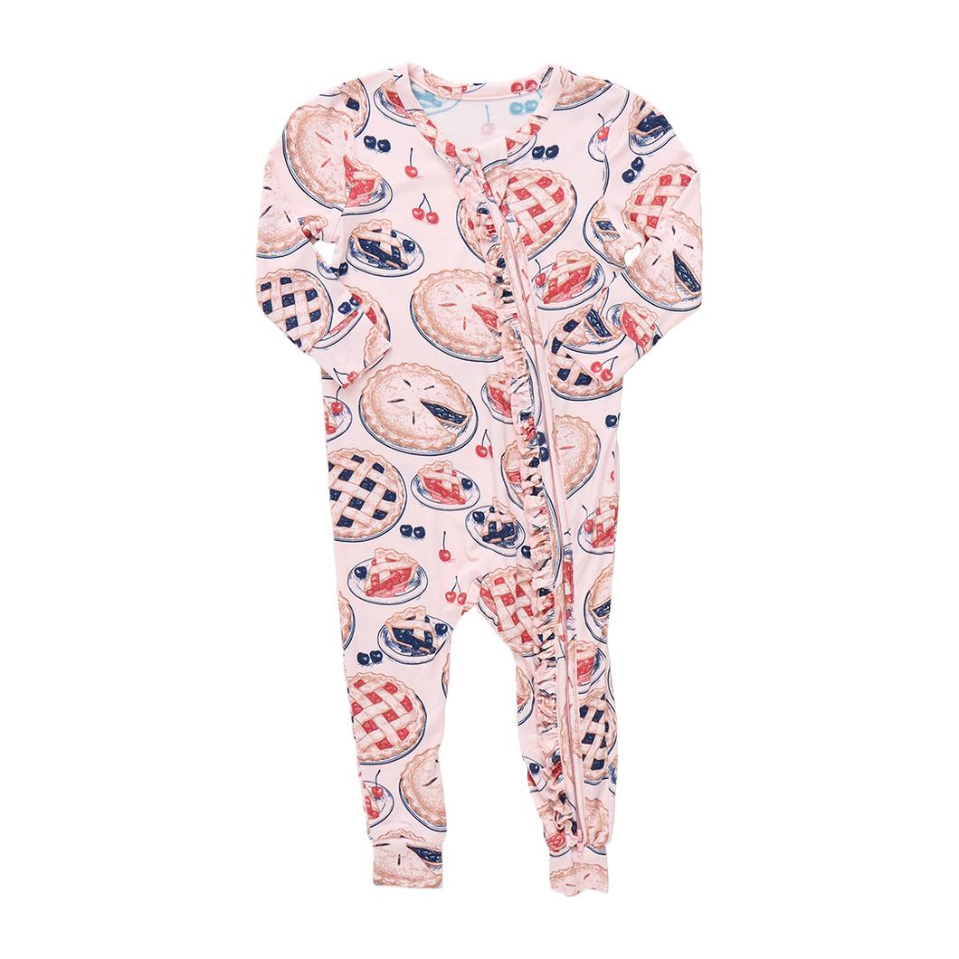 Grandma's Pie Ruffle Bamboo Romper