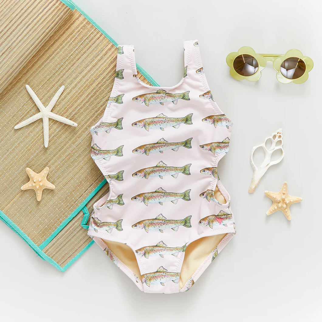 Pink Rainbow Trout Keller Swimsuit