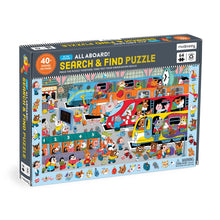 Load image into Gallery viewer, Train Station 64 Piece Search and Find Puzzle
