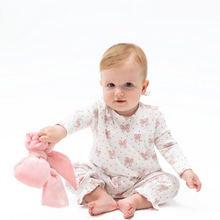 Load image into Gallery viewer, Bows and Hearts Cuffed Sleeve Romper
