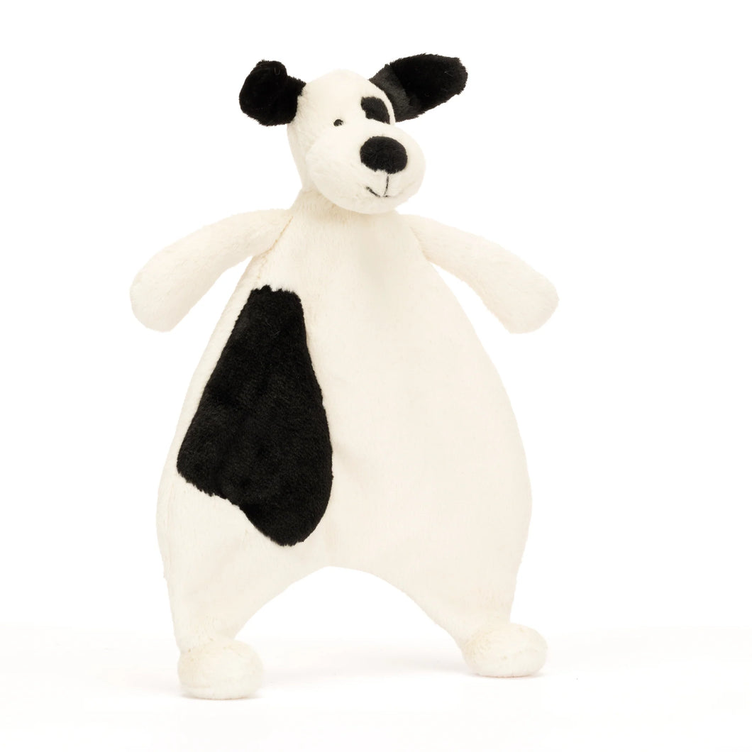 Bashful Black/Cream Puppy Comforter