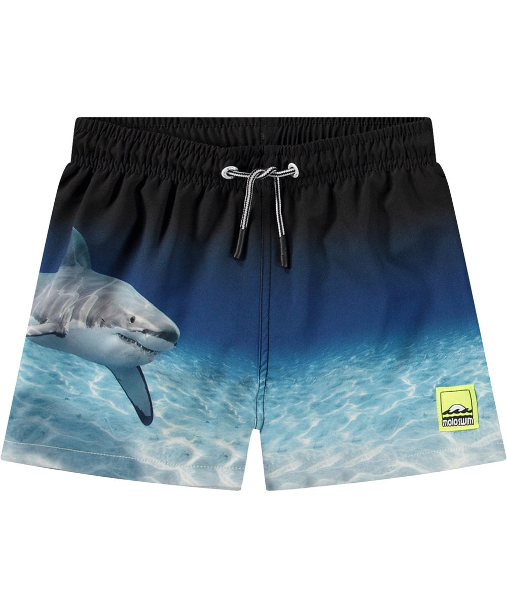 Faded Shark Niko Swim Trunks