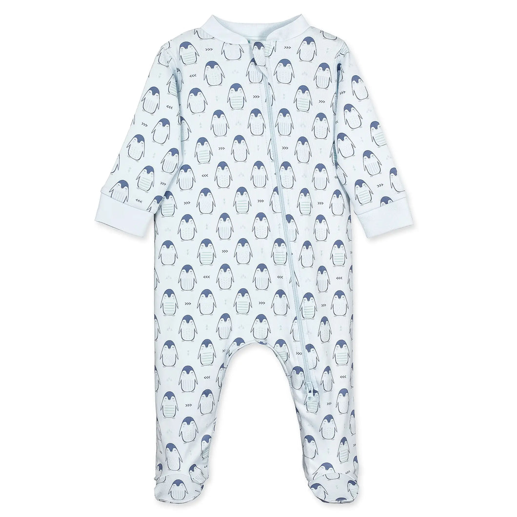 Penguins Zip Footie Blue