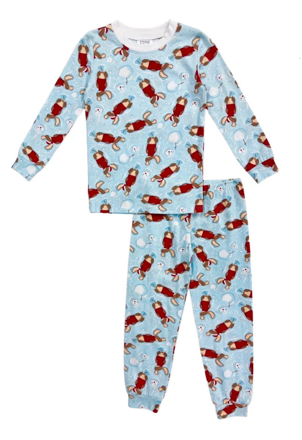 Santa Pup Boys Infant Pajamas