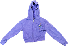 Load image into Gallery viewer, Checkerboard Bolt Amethyst Zip Hoody
