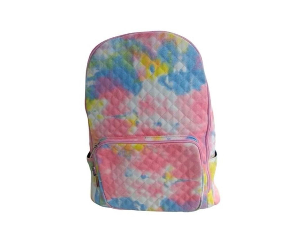 Neon Rainbow Tie Dye Backpack