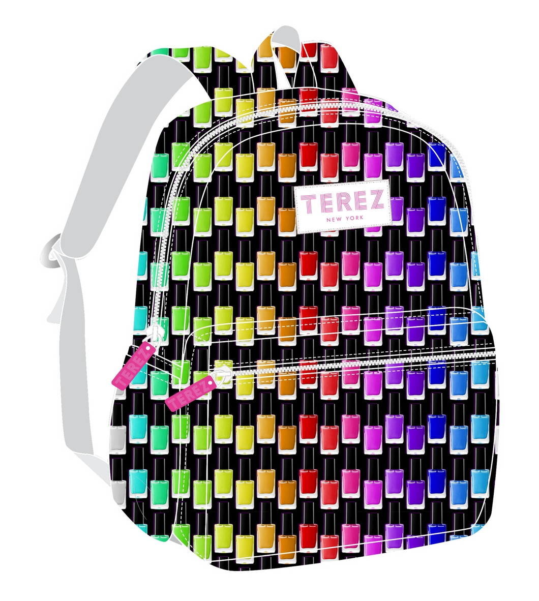 Rainbow Nail Polish Backpack