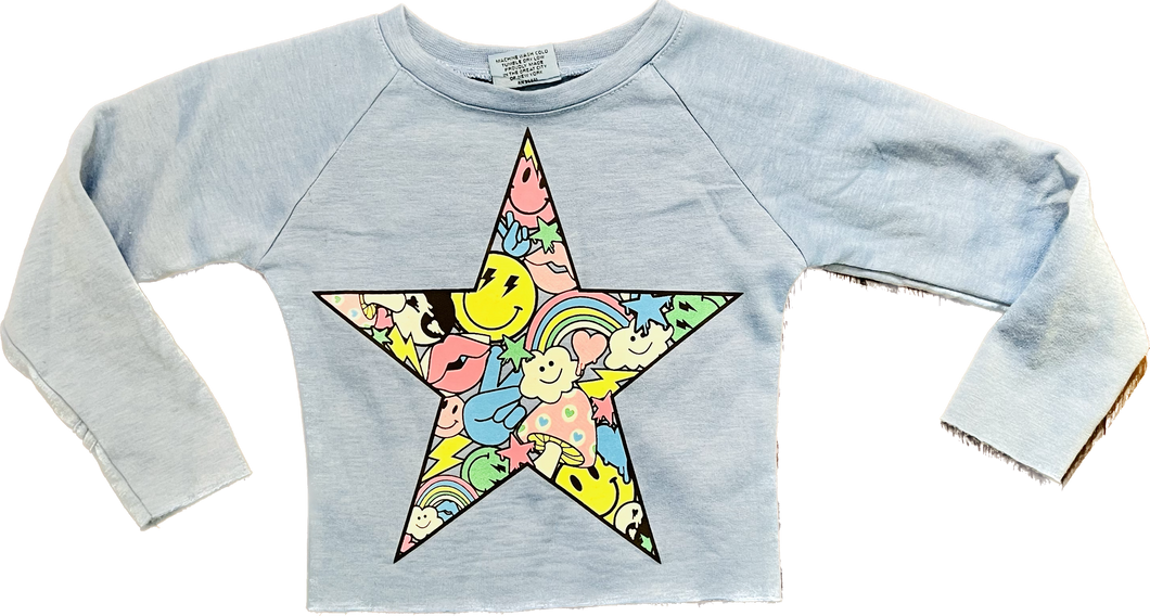 Happy Element Star Crew Neck Sweatshirt