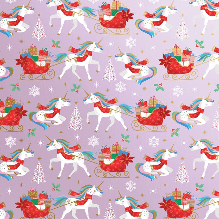 Holiday Unicorn Gift Wrap