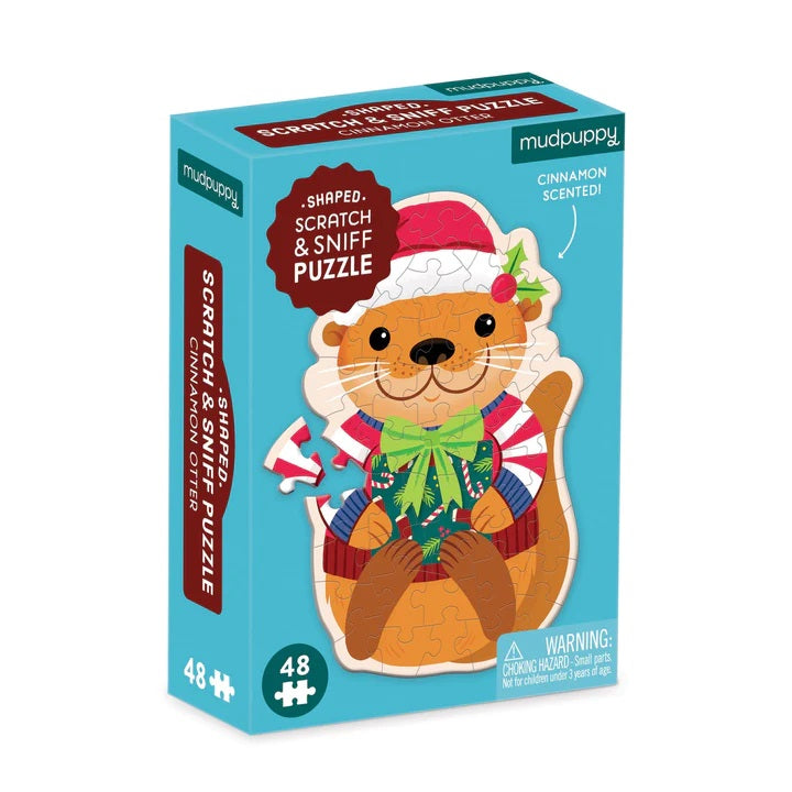 Cinnamon Otter Mini Scratch and Sniff Puzzle - 48pc