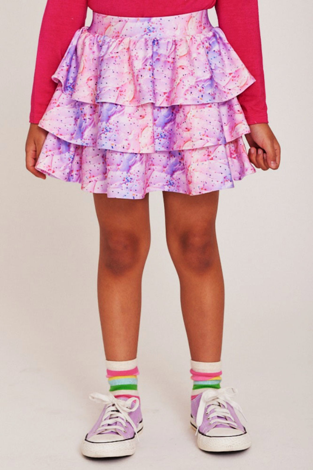 Tie Dye Frosting Tiered Skirt