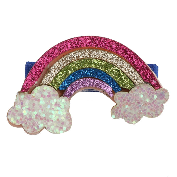 Glitter Rainbow Hair Clip