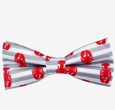 Lobster Stripe Bow Tie