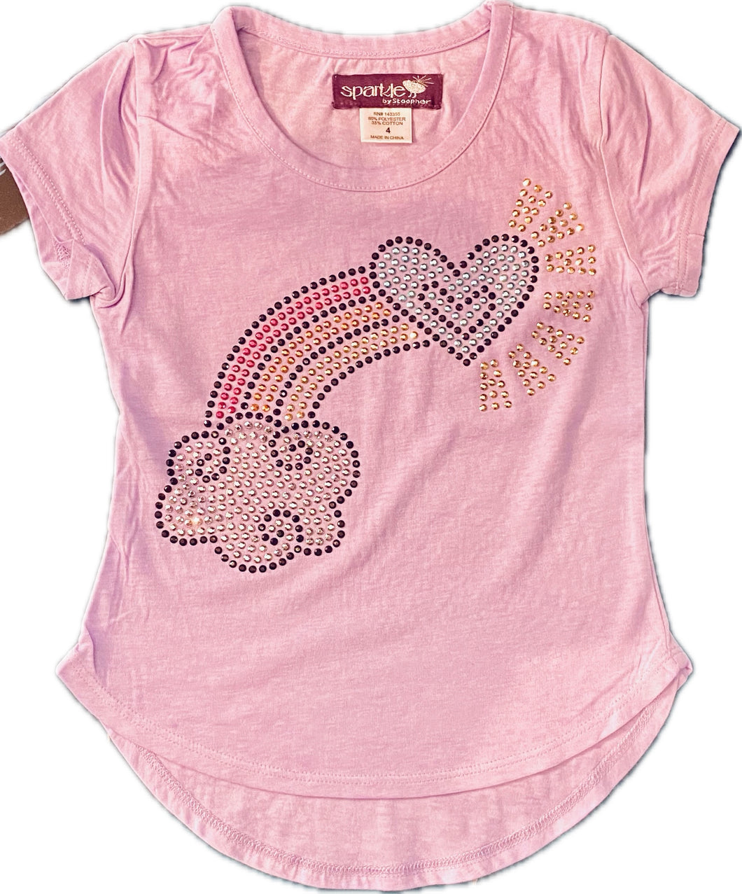 Heart Rainbow Cloud Sparkle Tee