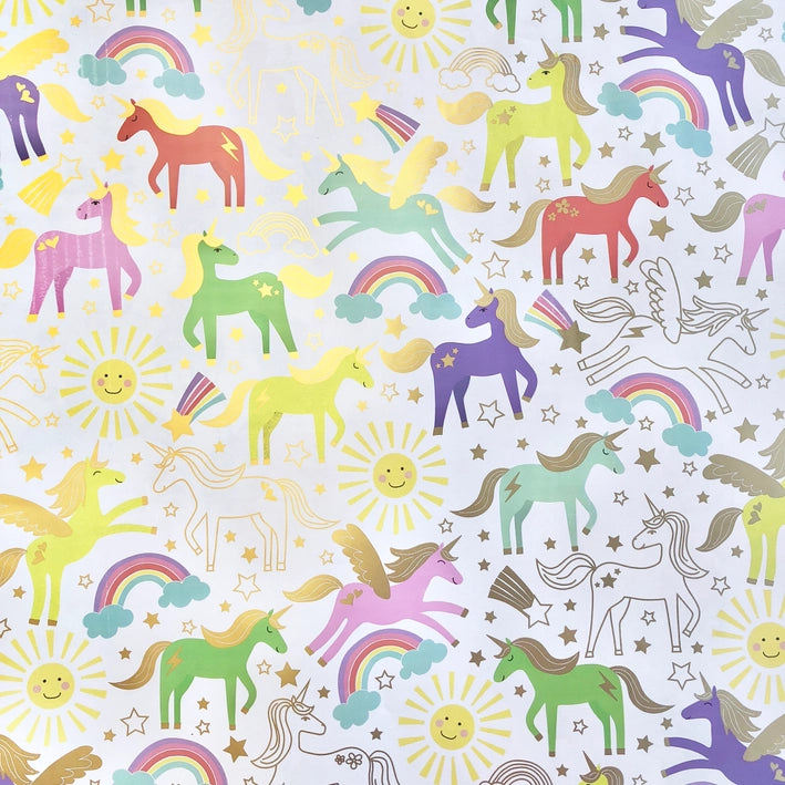 Unicorn Rainbow Mane & Tail Gift Wrap