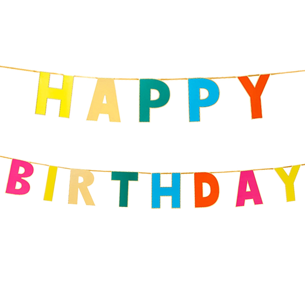 Happy Birthday Rainbow Garland