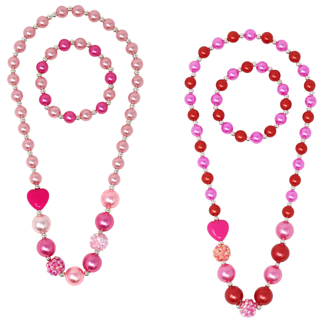 Be My Valentine Necklace & Bracelet Set