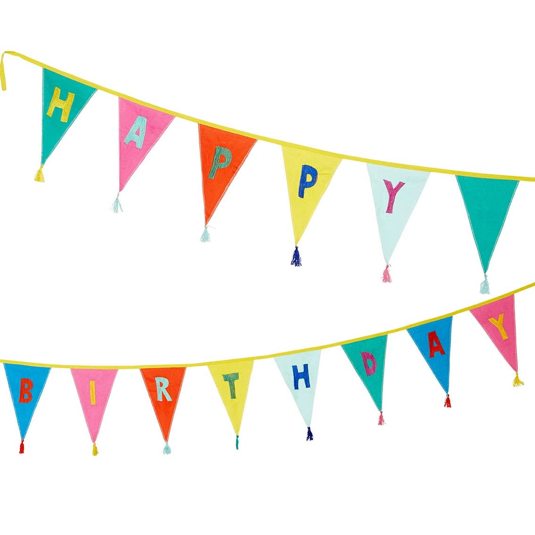 Happy Birthday Fabric Bunting