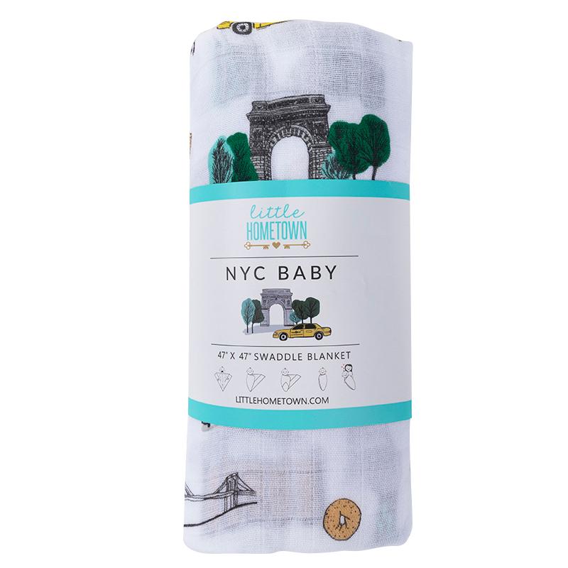 New York City Baby Muslin Swaddle Blanket