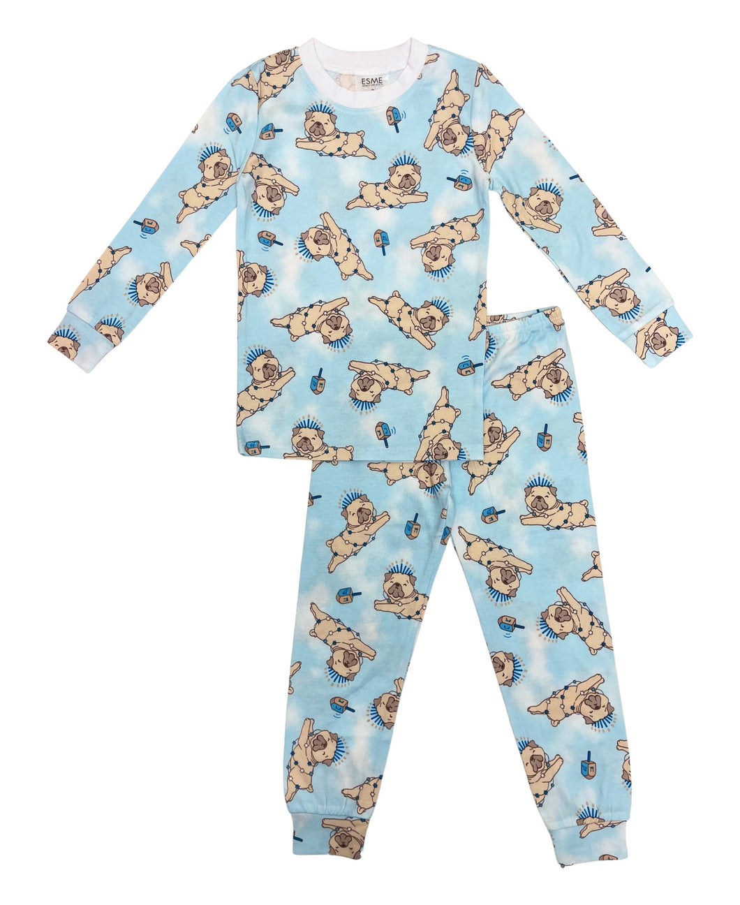 Hanukkah Pug L/S Pajama Set