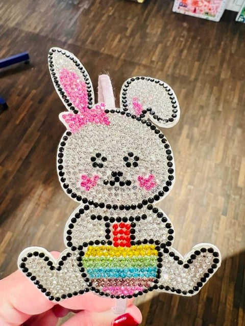 Crystal Bunny Emoji Headband