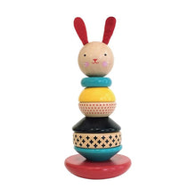 Load image into Gallery viewer, Wooden Stacking Toy Modern Bunny
