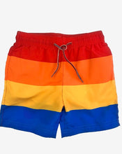 Load image into Gallery viewer, Retro Stripes Swim Trunks
