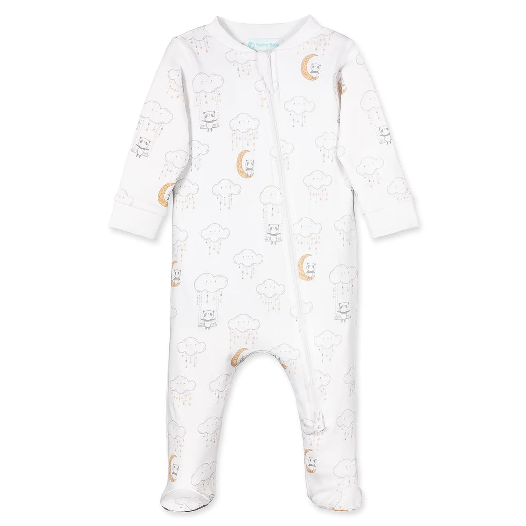 Swinging Panda Zipper Footie